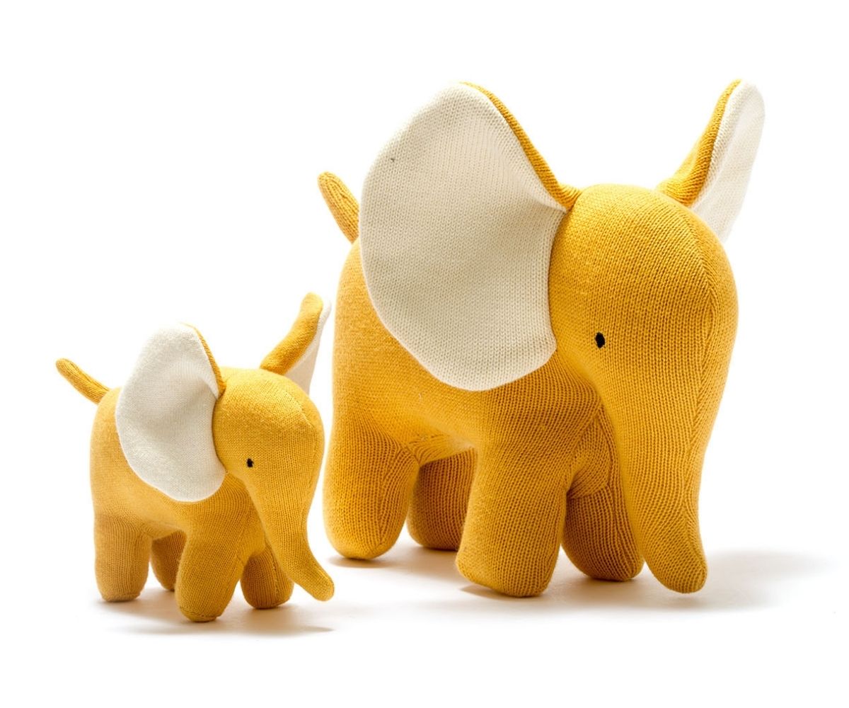 Ellis the Elephant - Small Organic Cotton Soft Toy