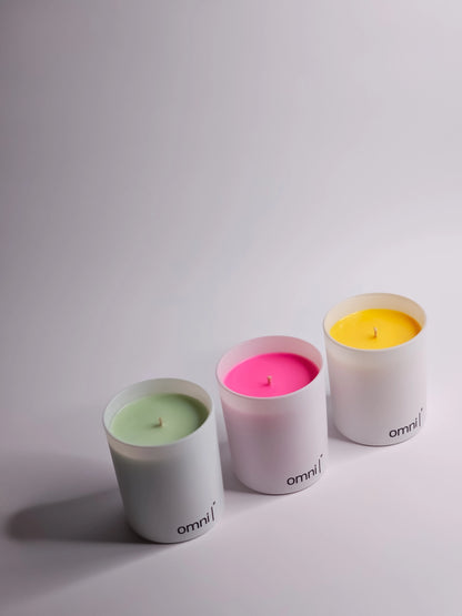 The Fluorescent Scented Candle Collection - Mango & Lychee
