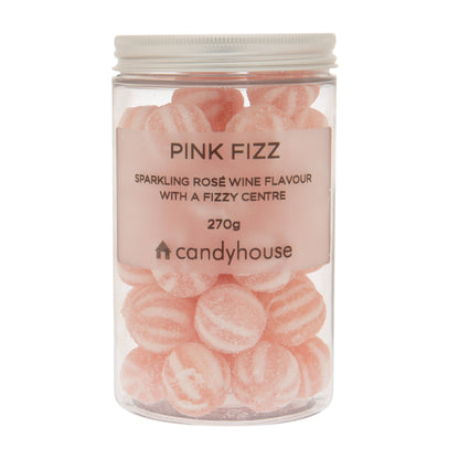 Hard Boiled Sweets in a Jar - Pink Fizz