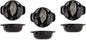Round Oven Ceramic Dish Set- Black Fish