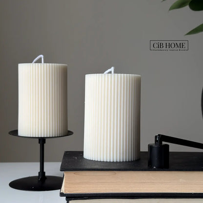 Classic Thick Ribbed Candle