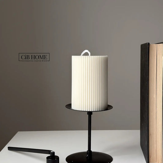 Classic Thick Ribbed Candle