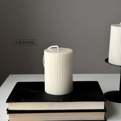 Classic Thick Ribbed Candle