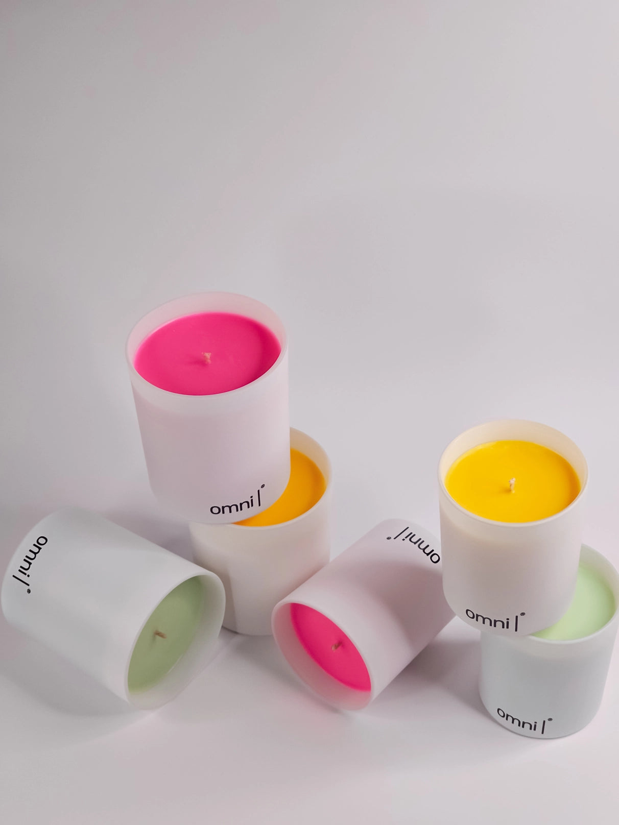 The Fluorescent Scented Candle Collection - Mango & Lychee