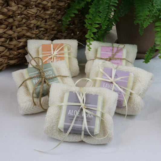 Handmade Soap & Cotton Cloth Gift Set