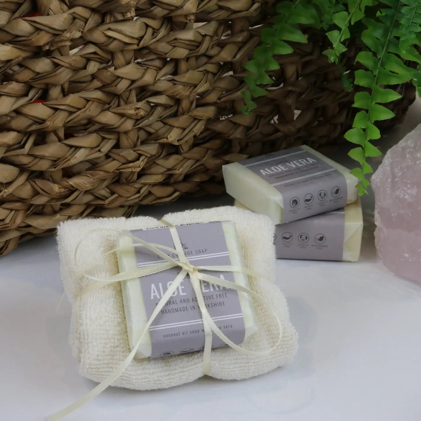 Handmade Soap & Cotton Cloth Gift Set