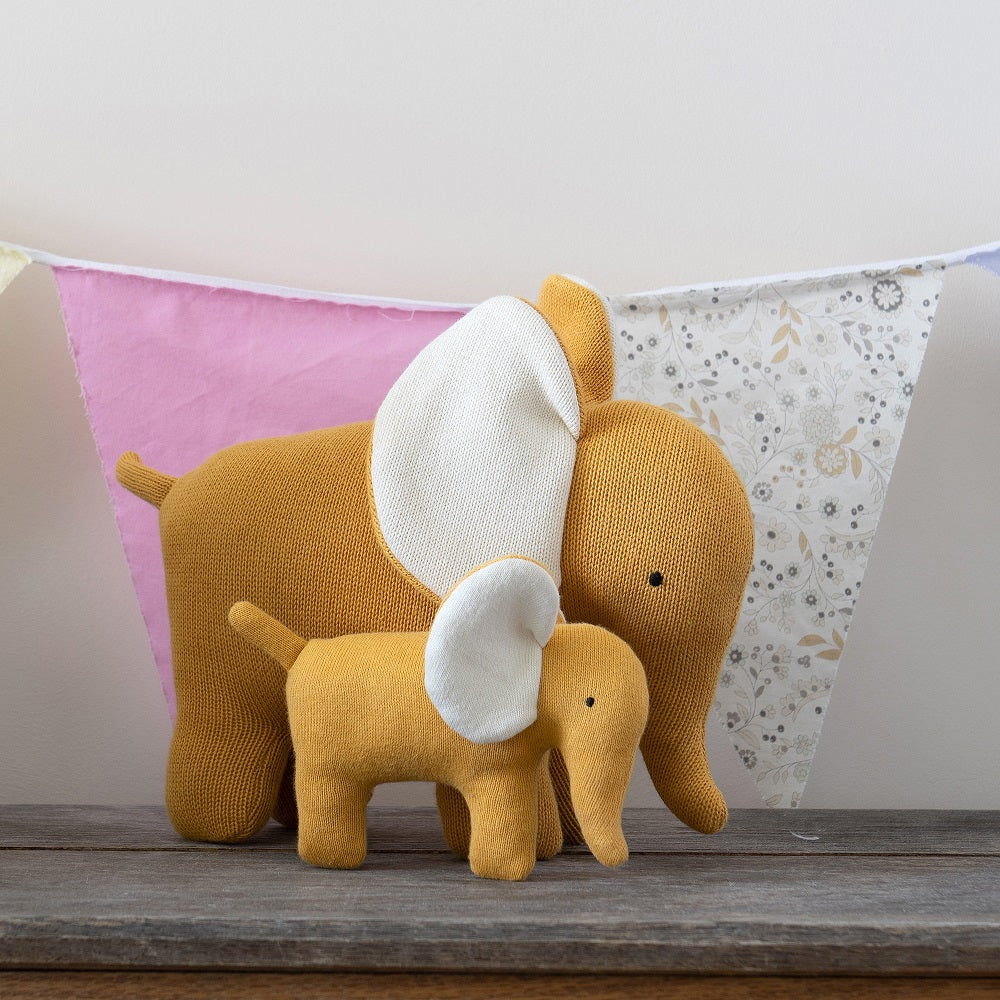 Ellis the Elephant - Large Organic Cotton Soft Toy
