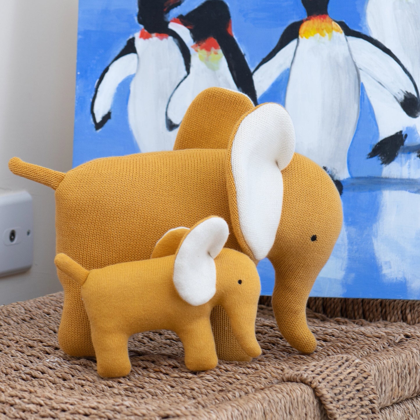 Ellis the Elephant - Large Organic Cotton Soft Toy