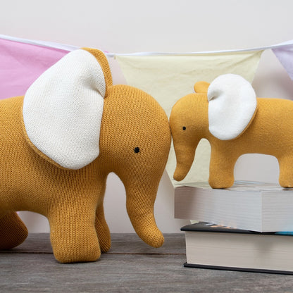 Ellis the Elephant - Large Organic Cotton Soft Toy