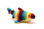 Shark Knitted Baby Rattle - Rainbow