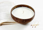 Coconut Bowl Soy Wax Candle - Rosewood & Coconut Cream