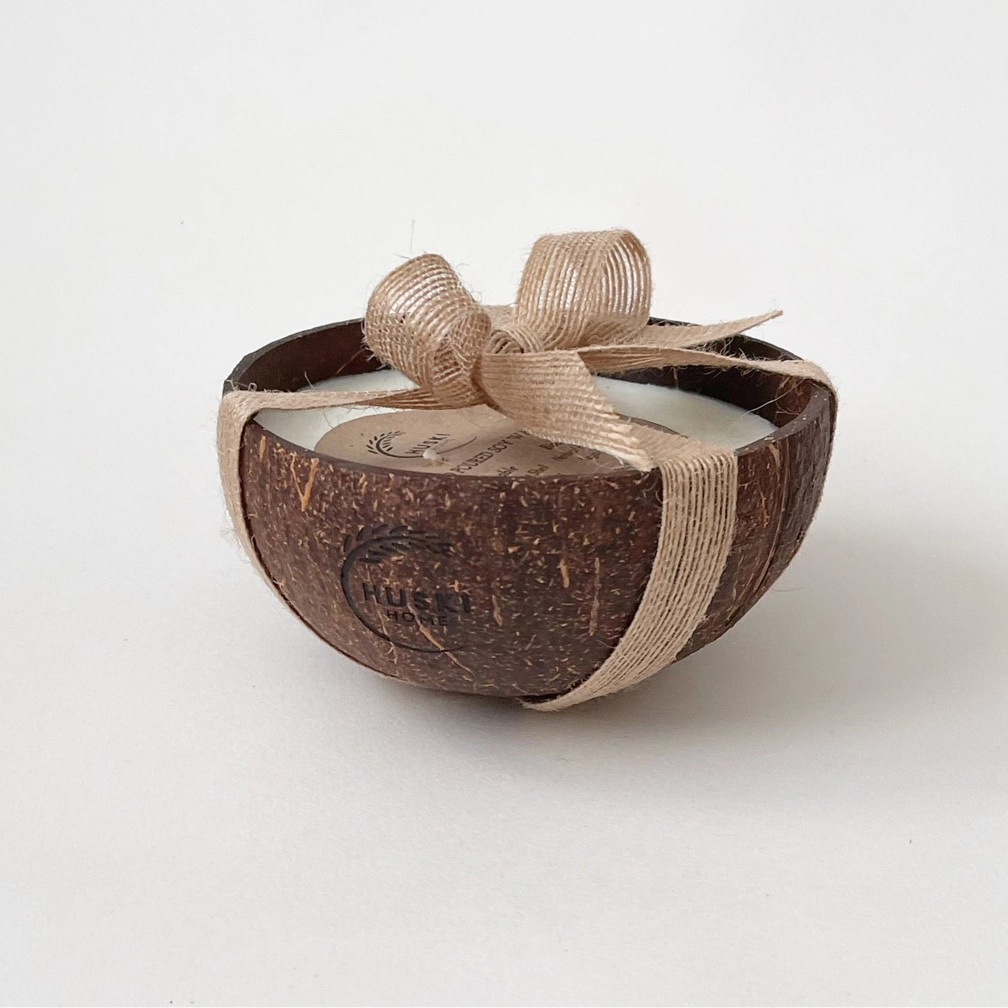 Coconut Bowl Soy Wax Candle - Rosewood & Coconut Cream