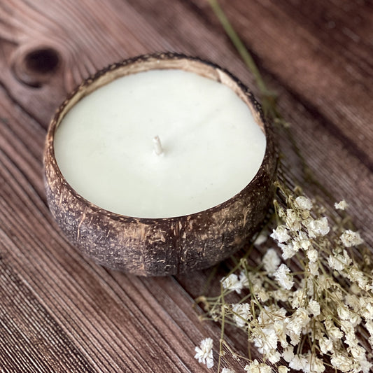 Coconut Bowl Soy Wax Candle - Summer Breeze