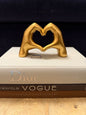 Gold Love Hands Ornament