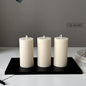Medium Ribbed Pillar Candle