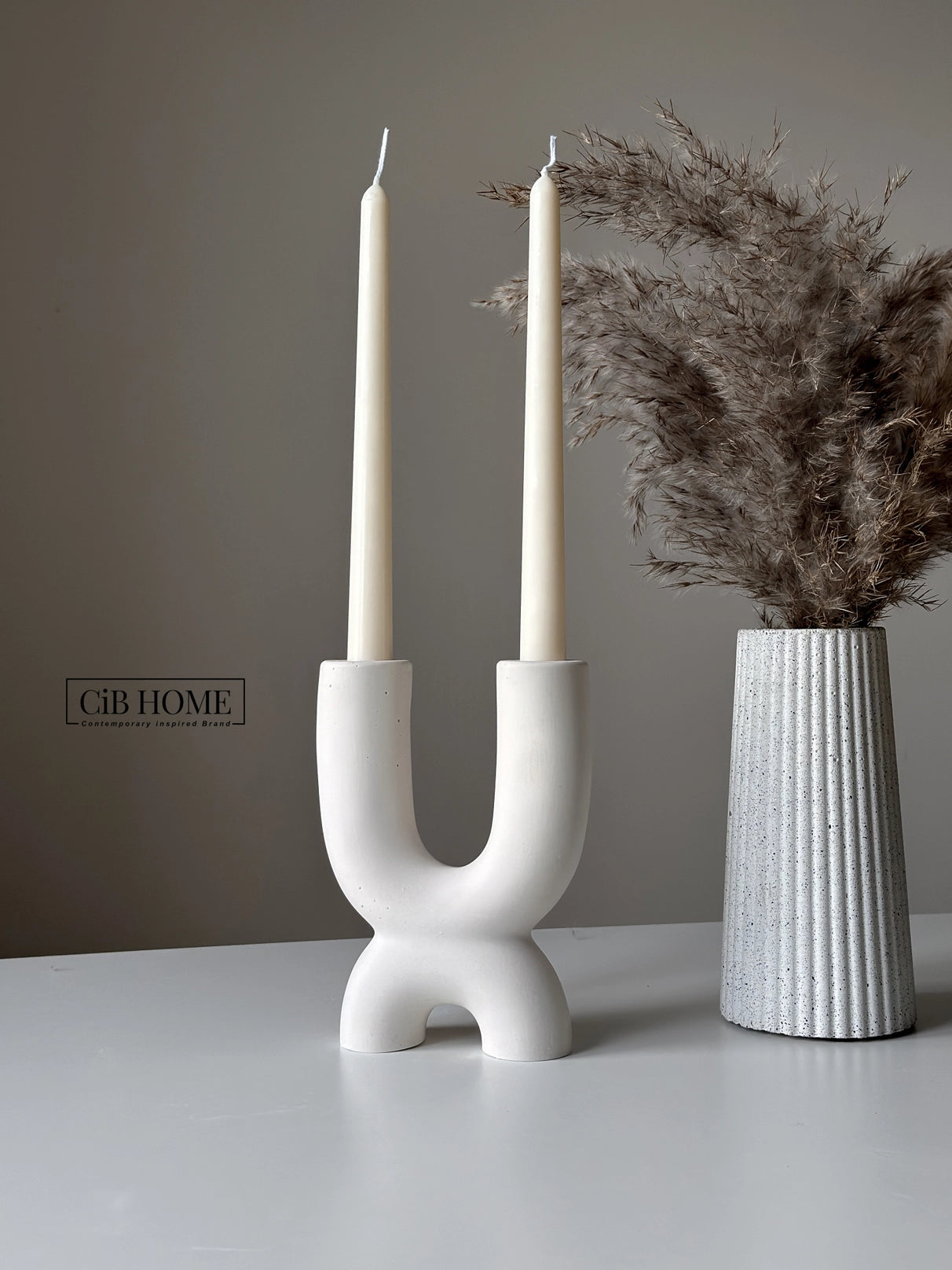 2 Long Pole Taper Candles